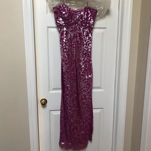 Nicole Miller Fuchsia Gown